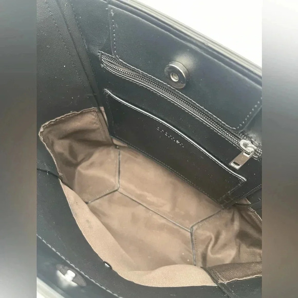 Bromen Vegan Leather Hobo Shoulder Crossbody Handbag Black - Picture 10 of 16